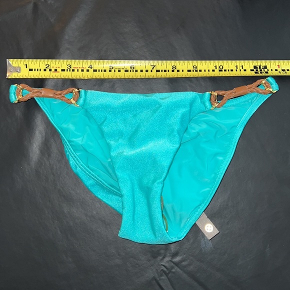 ViX by Paula Hermanny Monaco Detail Full Jade Bikini Bottoms Sz XS - NWT! - Picture 10 of 11